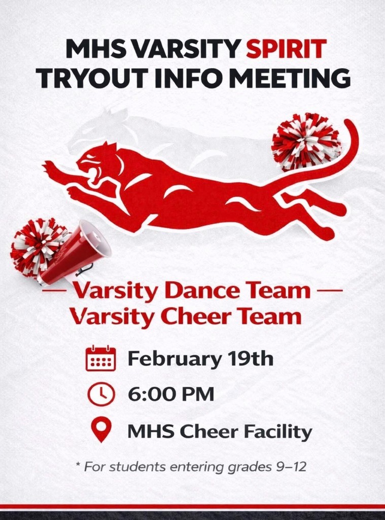 MHS Spirit Tryout Info Meeting-February 19