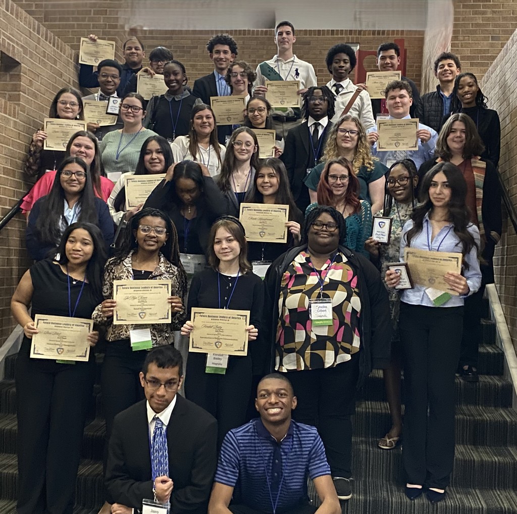MHS FBLA students at District IV Competition in Hope, AR