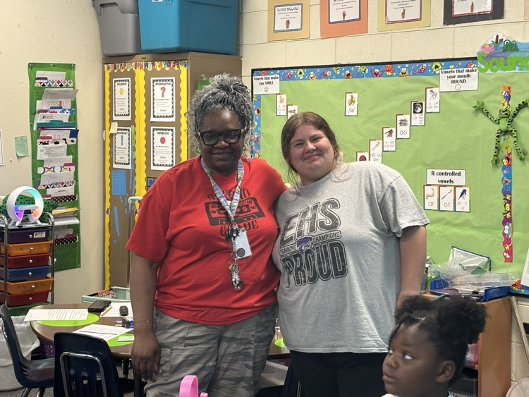 Kennedy Martindale and her mentor, Mrs. Reynolds