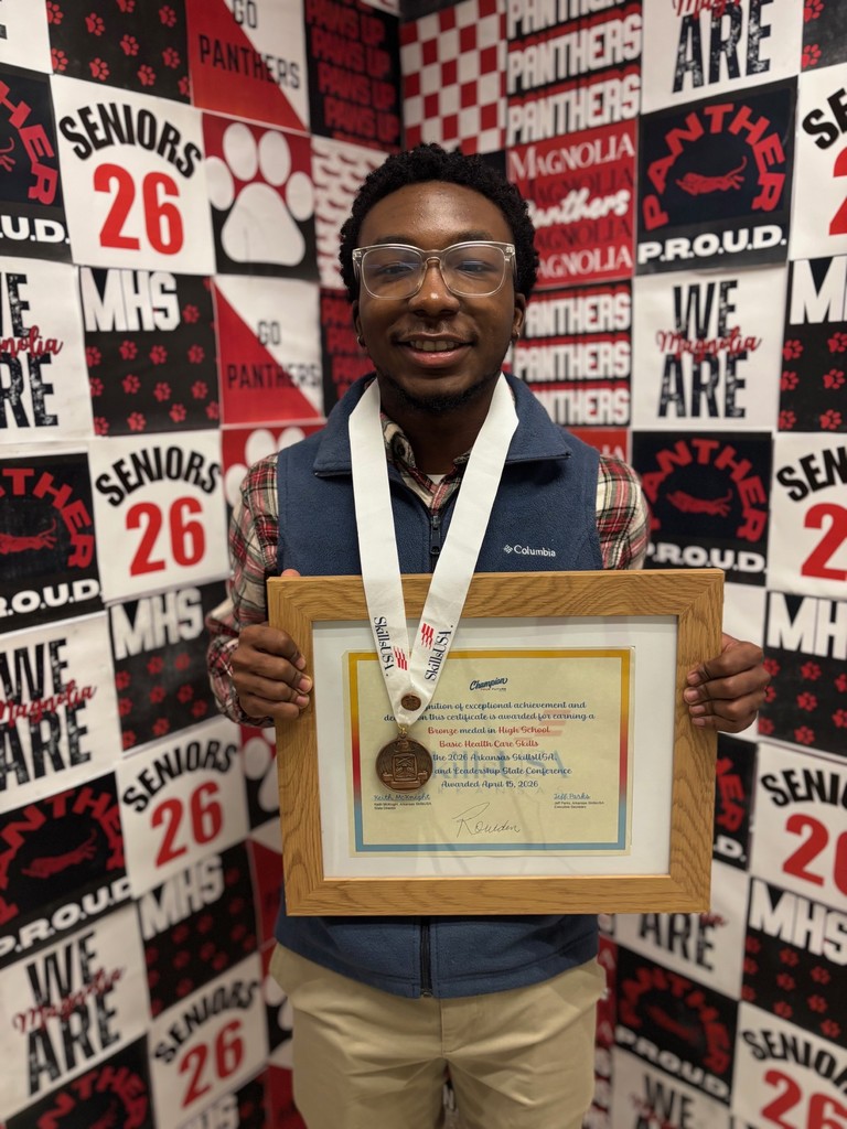 Amanullah (A.J.) Rowden earned a bronze medal in the Basic Nursing Skills USA competition.