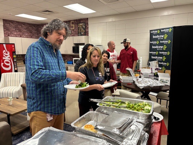 The Crowell Family provided lunch for MHS teachers and staff in honor of Teacher Appreciation Week. 