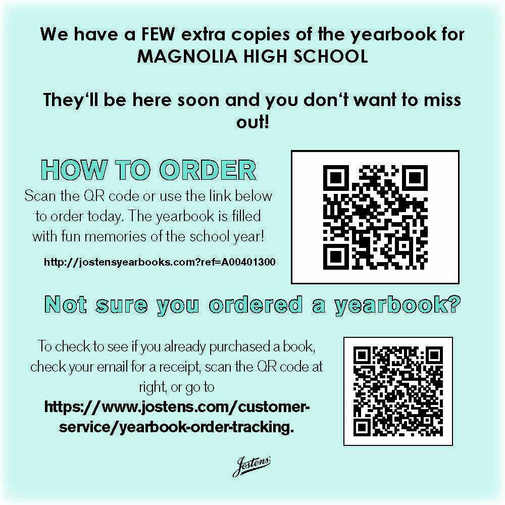 Don't miss out! Purchase your yearbook today!
