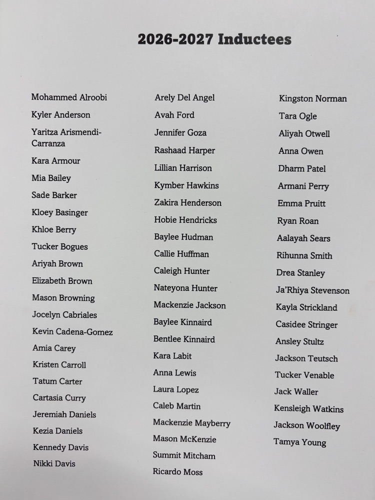 NHS inductees