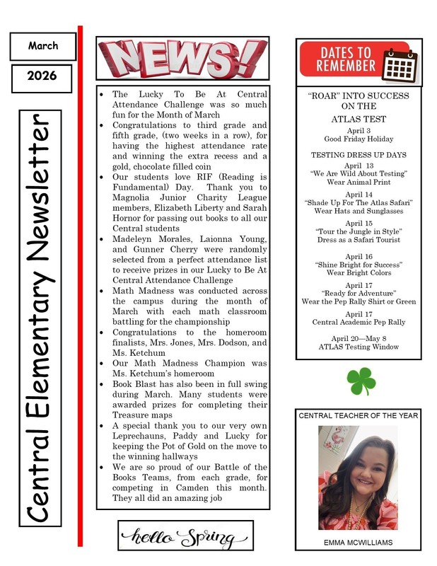 March Newsletter P1