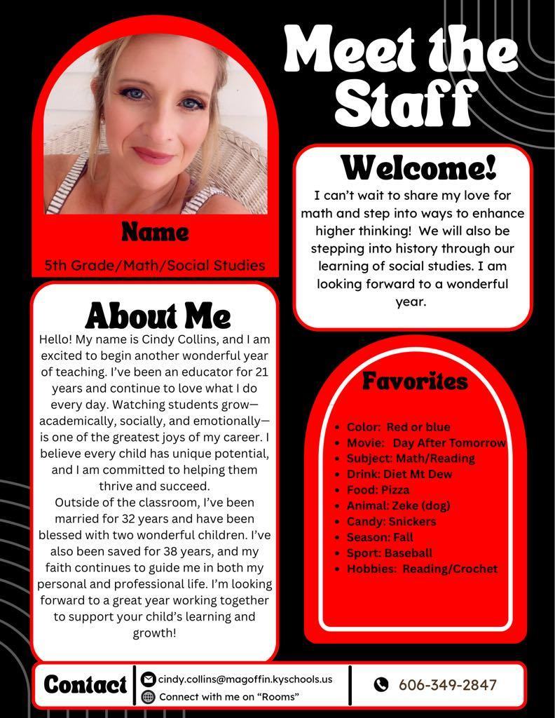 Meet the Teacher - 5th Grade