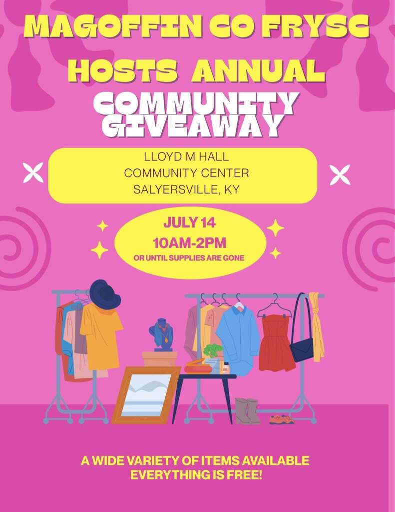 Magoffin County FRYSC hosts annual Community Giveaway at the Lloyd M Hall Community Center