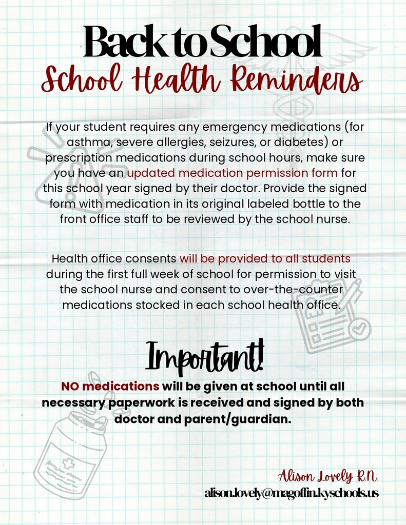 School Health Reminders