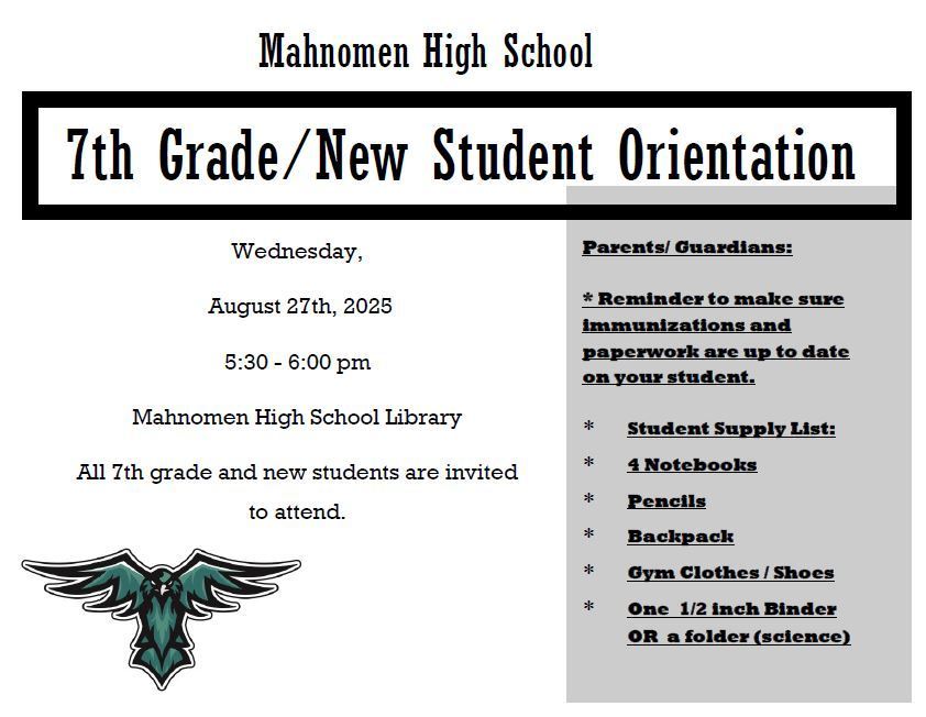 7th Grade Orientation