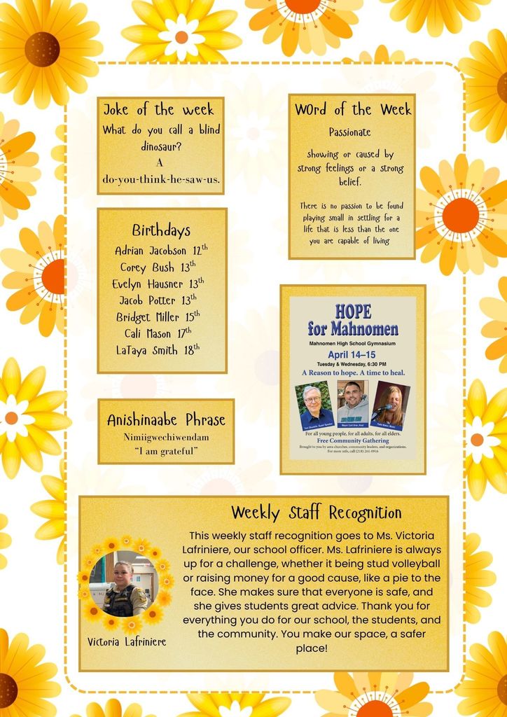 High School Newsletter