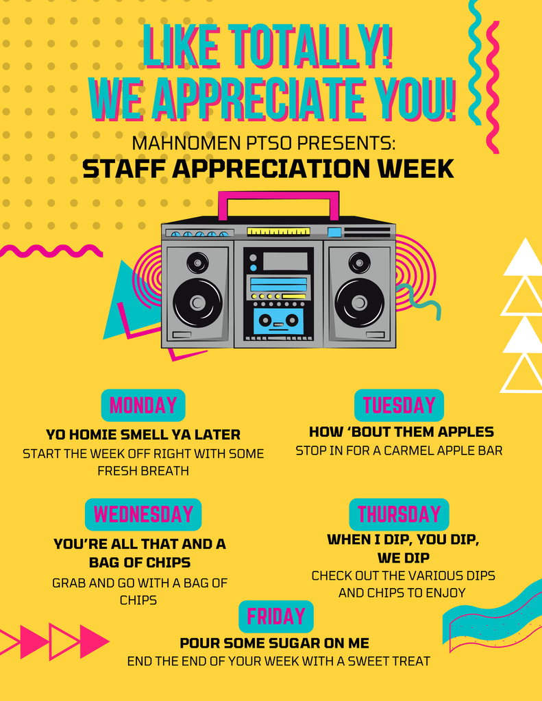 PTSO Staff Appreciation Week 
