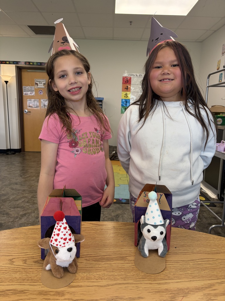 Today we celebrated each kiddo in Mrs. Bruce’s being born and having a great year. They adopted a puppy and decorated their doghouse. 😊😊