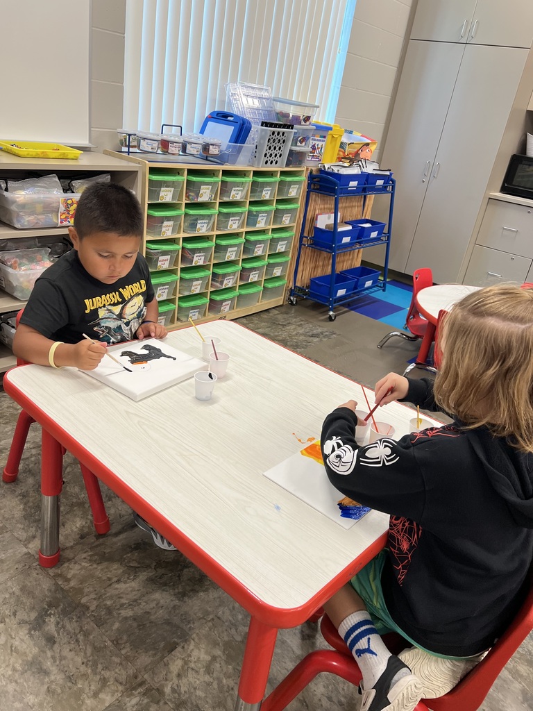 Painting at STEAM Camp