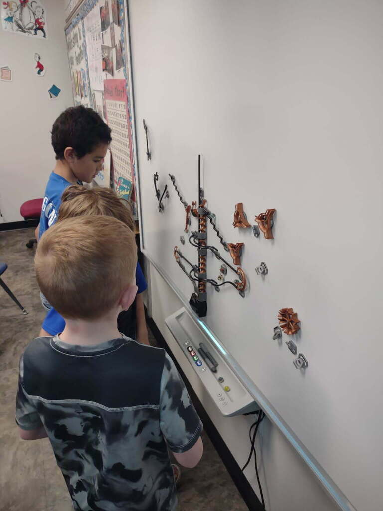 magnetic marble track