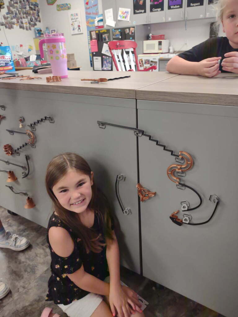magnetic marble track