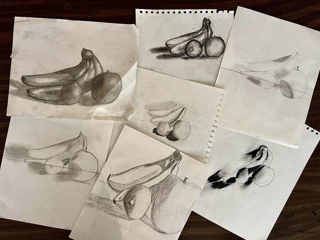 black and white sketches