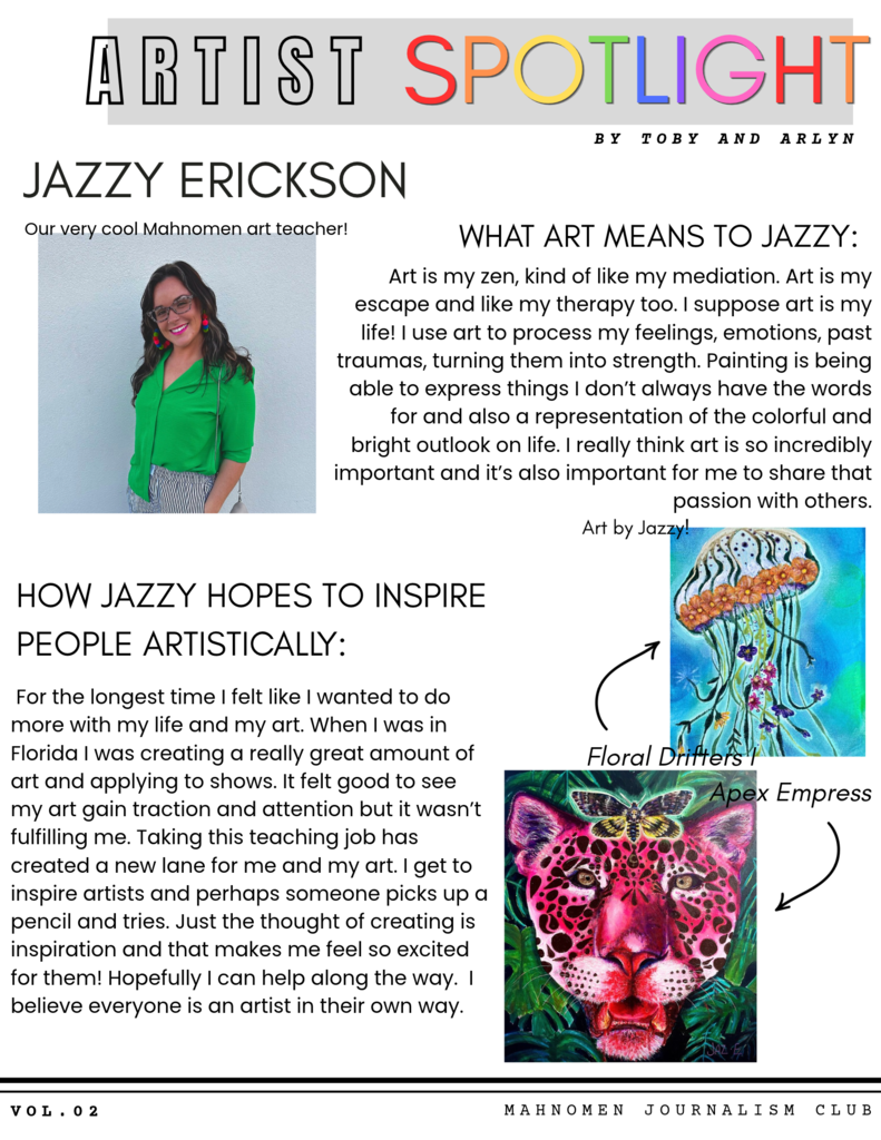 Jazzy Erickson Artist Spotlight 