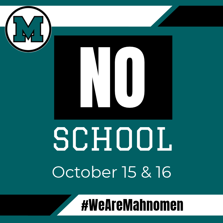 No school October 15 and 16