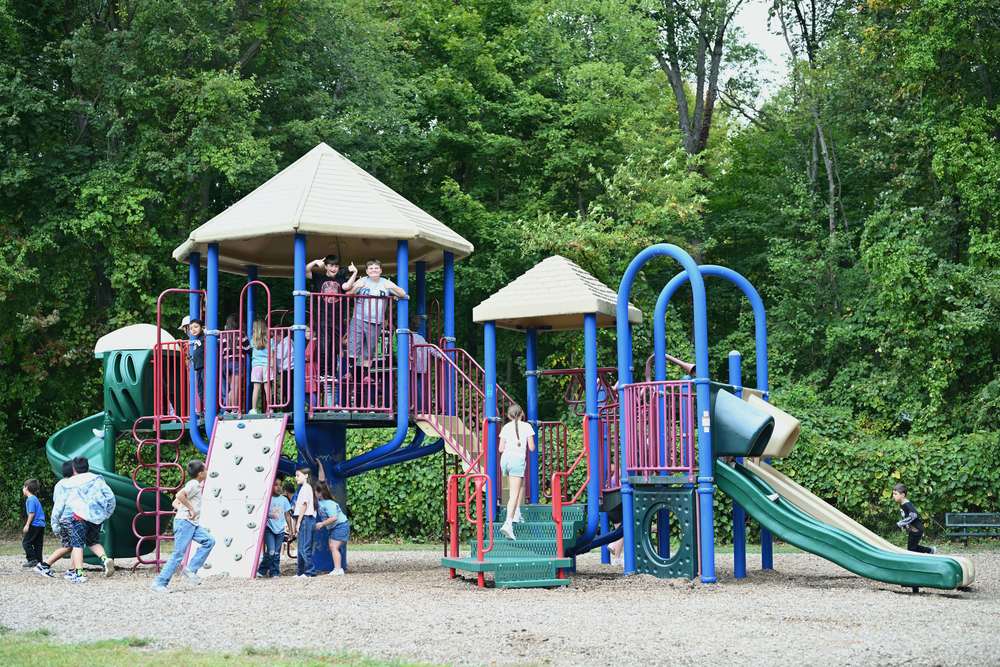 Fulmar Road Reopens Slides on Lower Playground