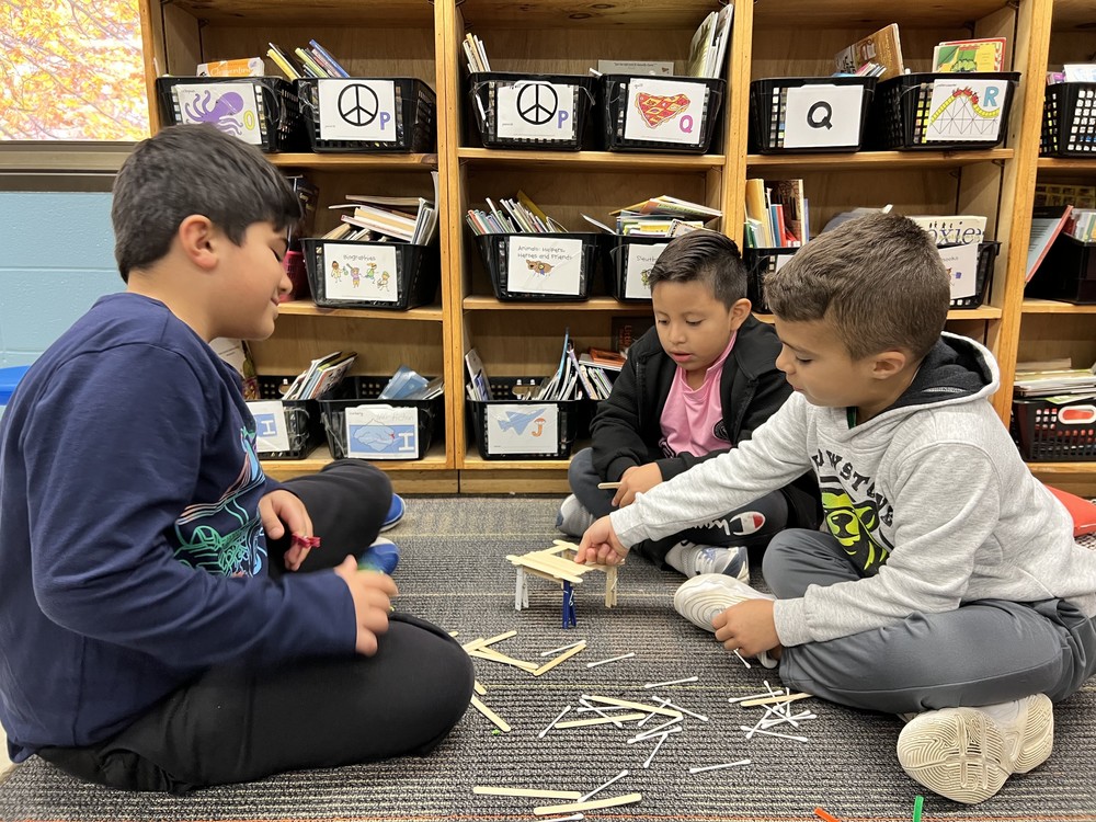 Building 'bone bridges" in STEAM class at Fulmar Road