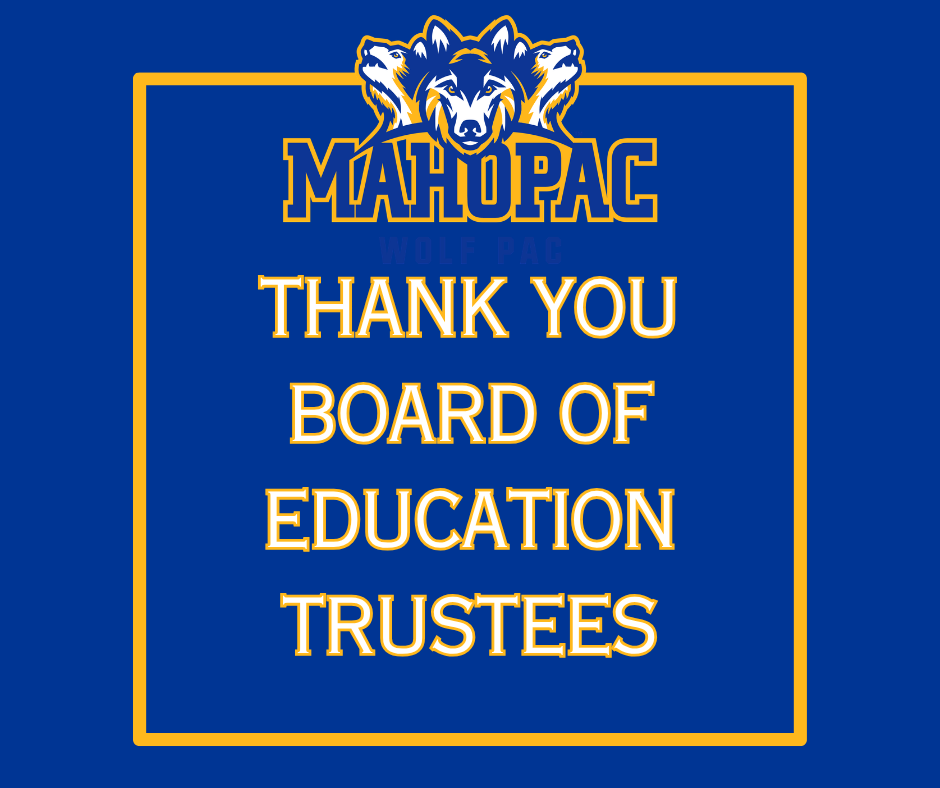 Thank you Board of Education