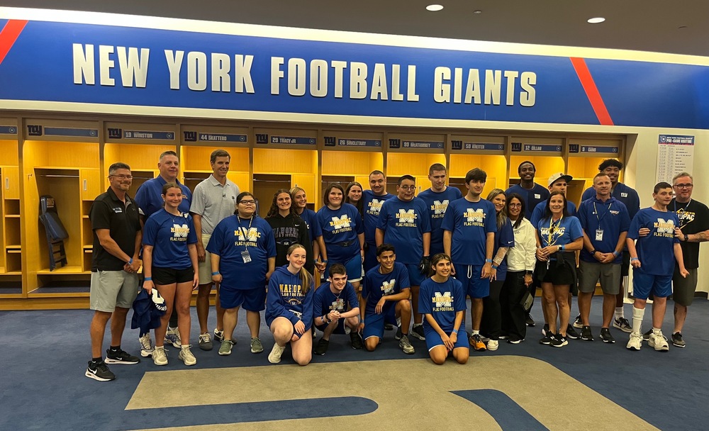 Mahopac Unified Flag Football team Visits New York Giants