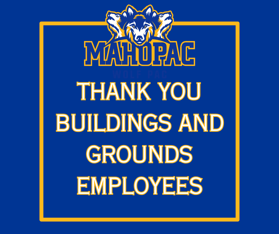 Thank you buildings and grounds employees!