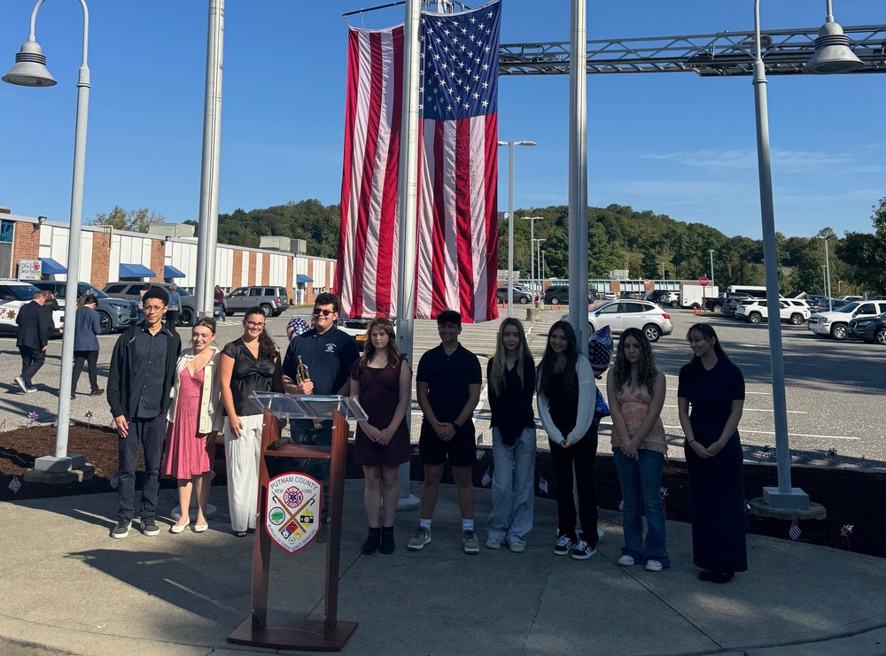 Putnam County Youth Bureau speakers at 9/11 Memorial