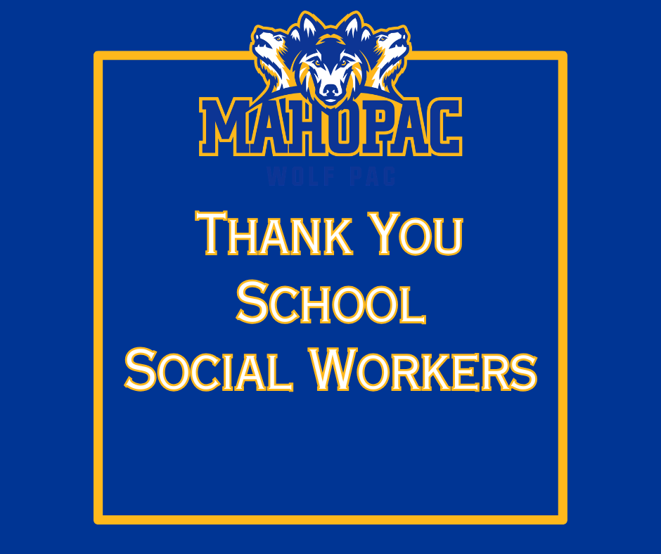 Thank you to all of our School Social Workers
