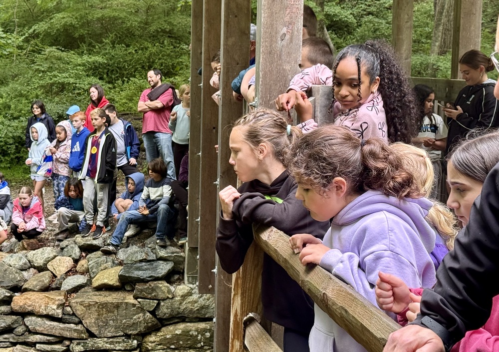 Fulmar Road Fourth Graders Release Trout Into Local Stream
