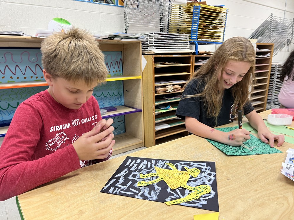 Austin Road Fourth Graders Explore Art Through Dots and Imagination