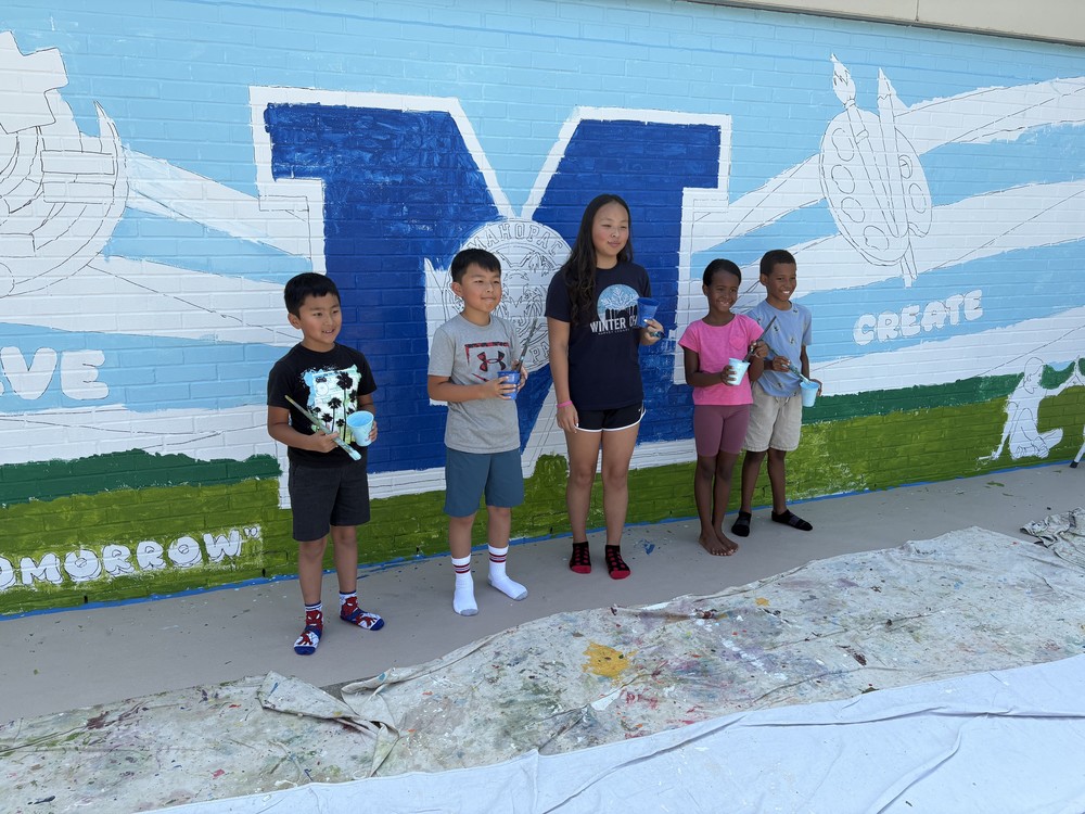 Austin Road Students, PTO Bring Colorful Mural to Life