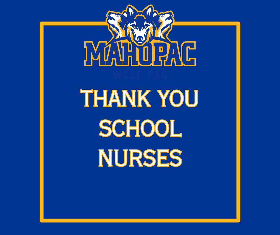 Thank you School Nurses!