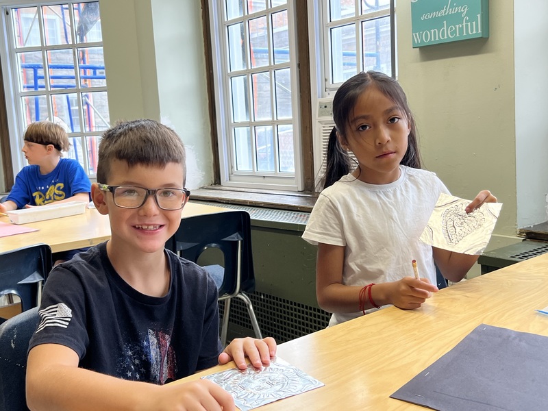 Lakeview Fourth Graders Explore Mexican Metal Tooling