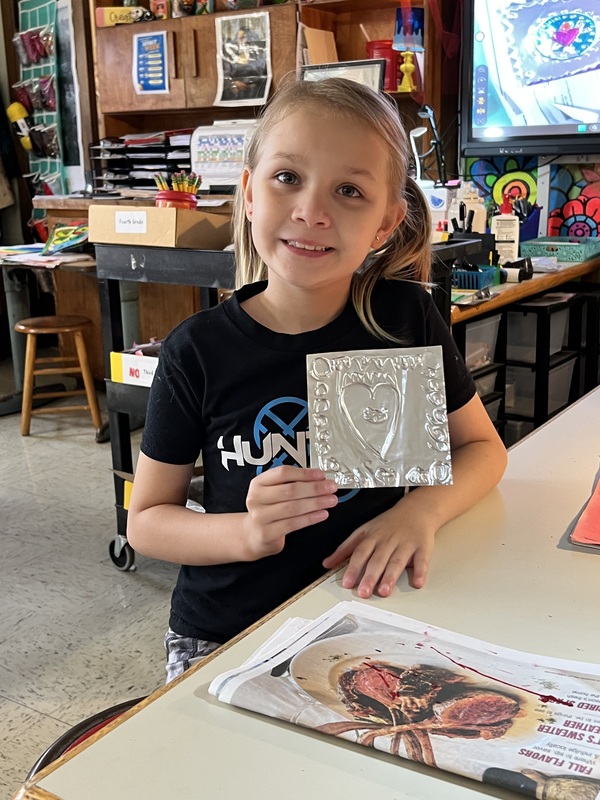 Lakeview Fourth Graders Explore Mexican Metal Tooling