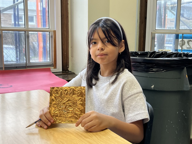 Lakeview Fourth Graders Explore Mexican Metal Tooling