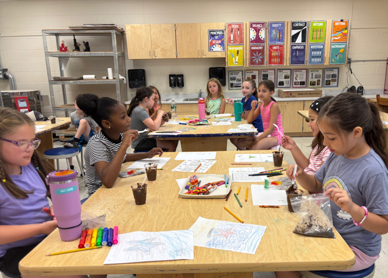 Austin Road Elementary School debuted an exciting new summer program for second through fifth graders – The Crafty Kitchen camp. The hands-on program blended the creativity of arts and crafts with hands-on cooking.