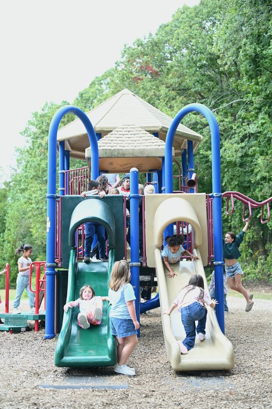Fulmar Road Elementary Reopens Slides on Lower Playground