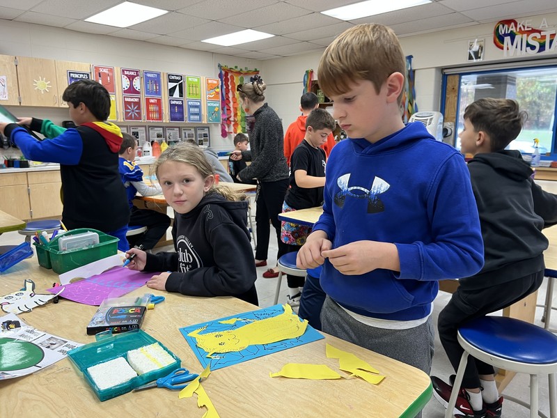 Austin Road Fourth Graders Explore Art Through Dots and Imagination