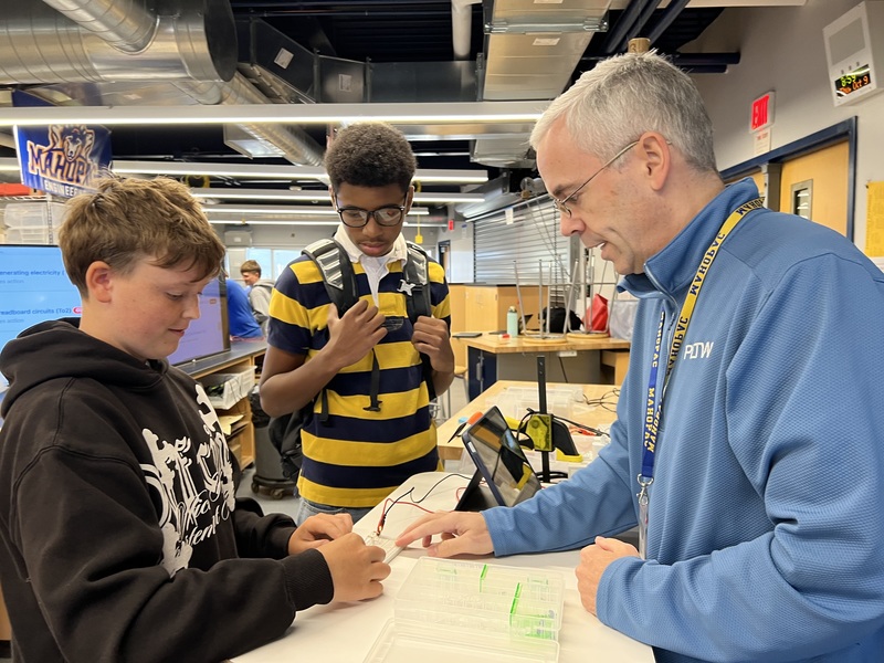 Mahopac High School Engineering Students Build Circuits with Creativity