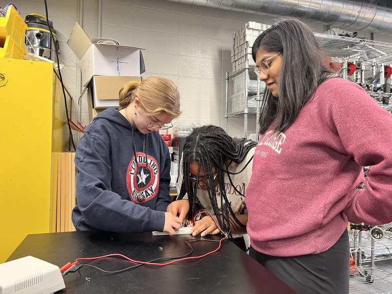 Mahopac High School Engineering Students Build Circuits with Creativity