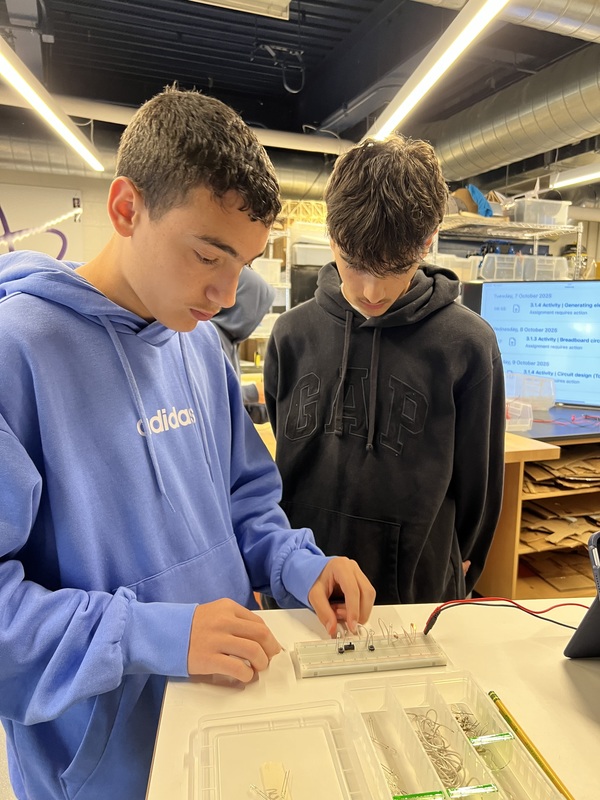 Mahopac High School Engineering Students Build Circuits with Creativity