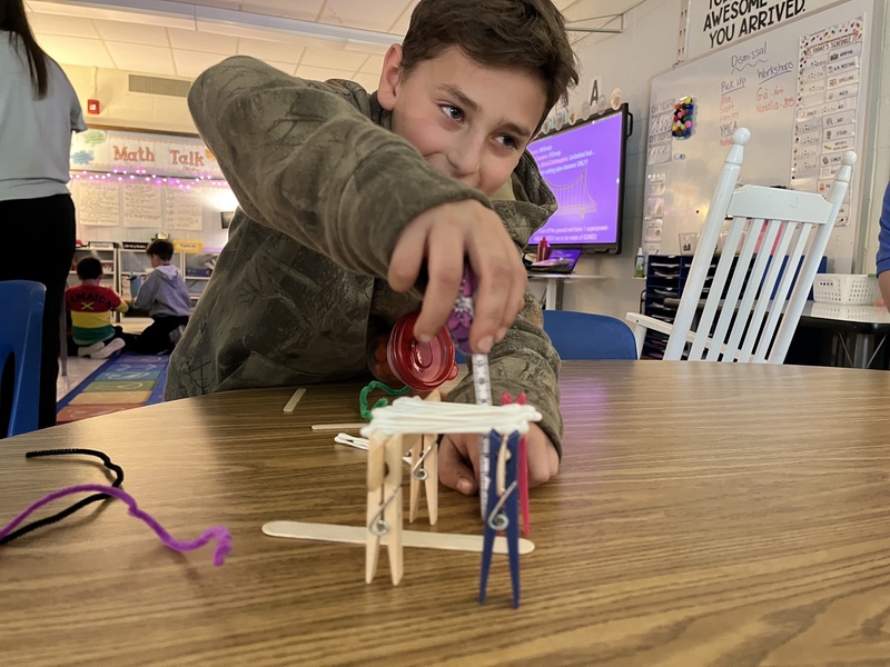 Fulmar Road "bone bridges" in STEAM class