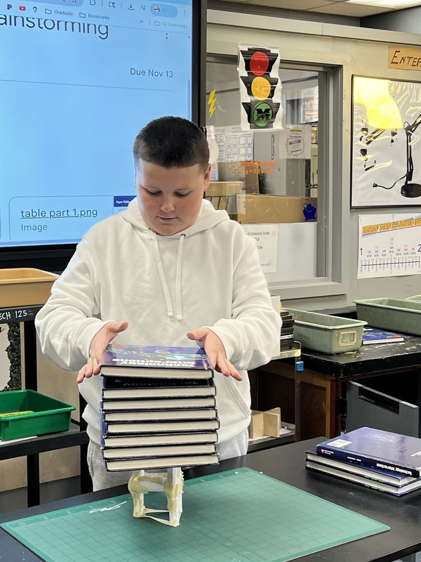 Sixth Graders Practice their Engineering Skills