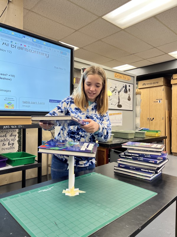 Sixth Graders Practice their Engineering Skills