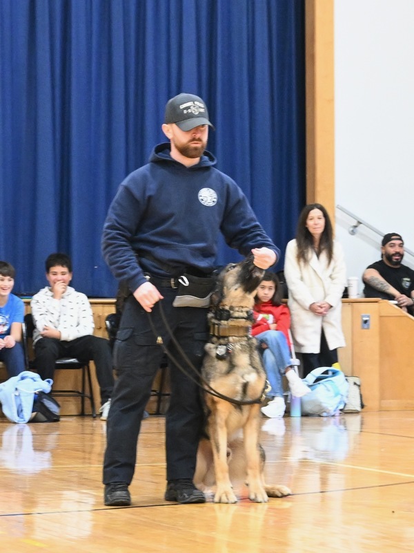 Mahopac Middle School hosts police-led DARE assembly featuring K-9 and drone demonstrations
