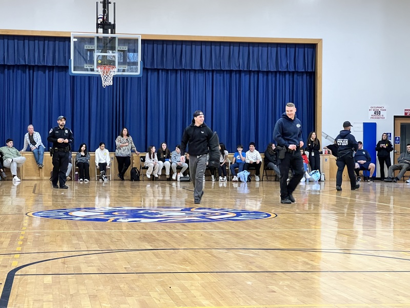 Mahopac Middle School hosts police-led DARE assembly featuring K-9 and drone demonstrations