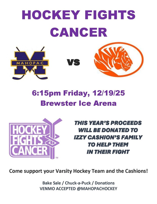 Hockey Fights Cancer night Friday Dec. 19