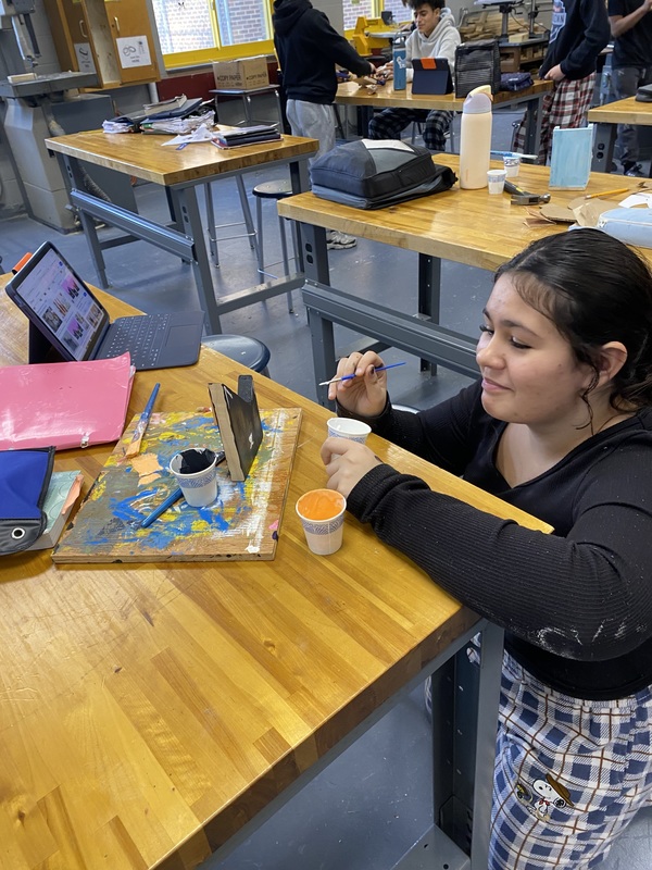 Eighth Graders Build Skills Through Woodworking Projects