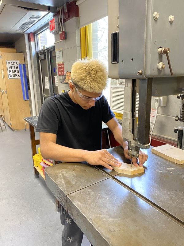 Eighth Graders Build Skills Through Woodworking Projects