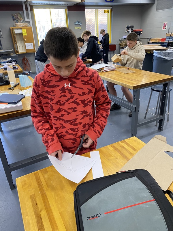 Eighth Graders Build Skills Through Woodworking Projects